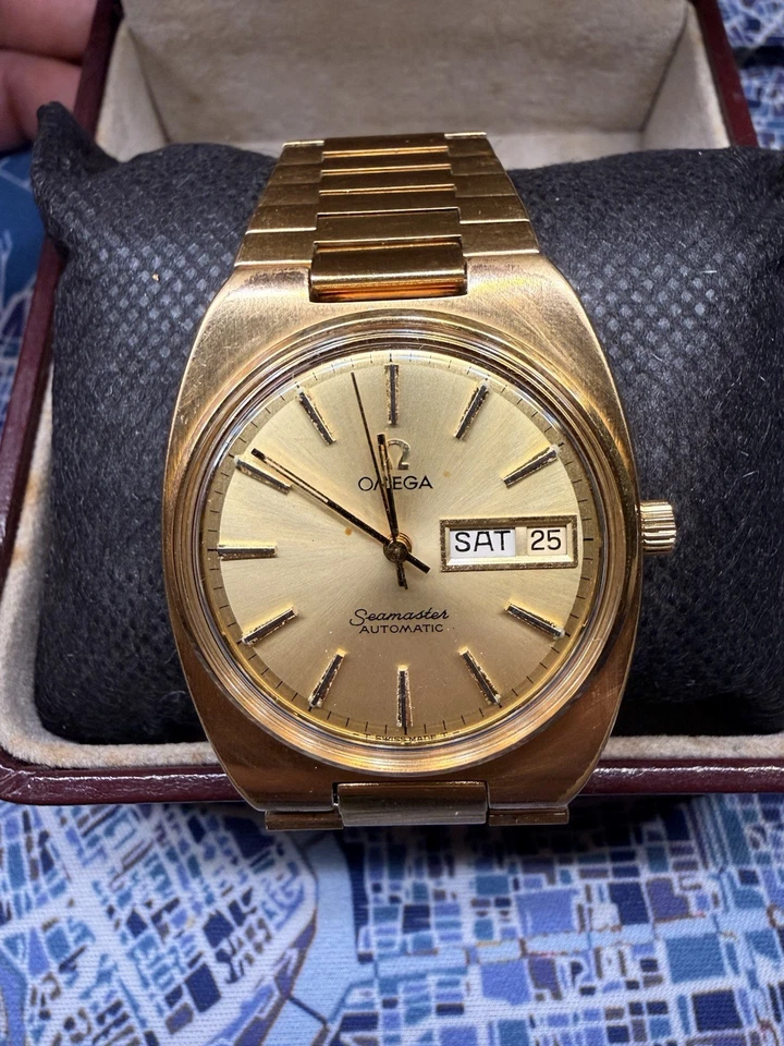Vintage Omega Seamaster 1977 Automatic Ref 166.0216 Cal 1022 Gold Plated Swiss - Image 3 of 4