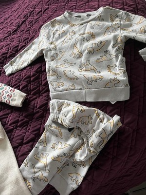 Unisex Baby Clothing Lot 0-3 Months Cotton Multicolor Animal Print Pajamas