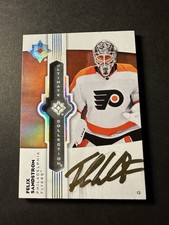 22/23 2022 UPPER DECK ULTIMATE COLLECTION FELIX SANDSTROM UE-FS EMBLEMS AUTO
