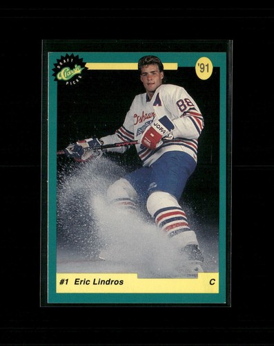 1991 Classic Draft Picks PROMO #NNO Eric Lindros Quebec Nordiques - Afbeelding 1 van 2