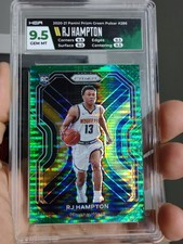 RJ Hampton 2020 Panini Prizm Green Pulsar 09/25 HGA 9.5 Rookie Card Nuggets