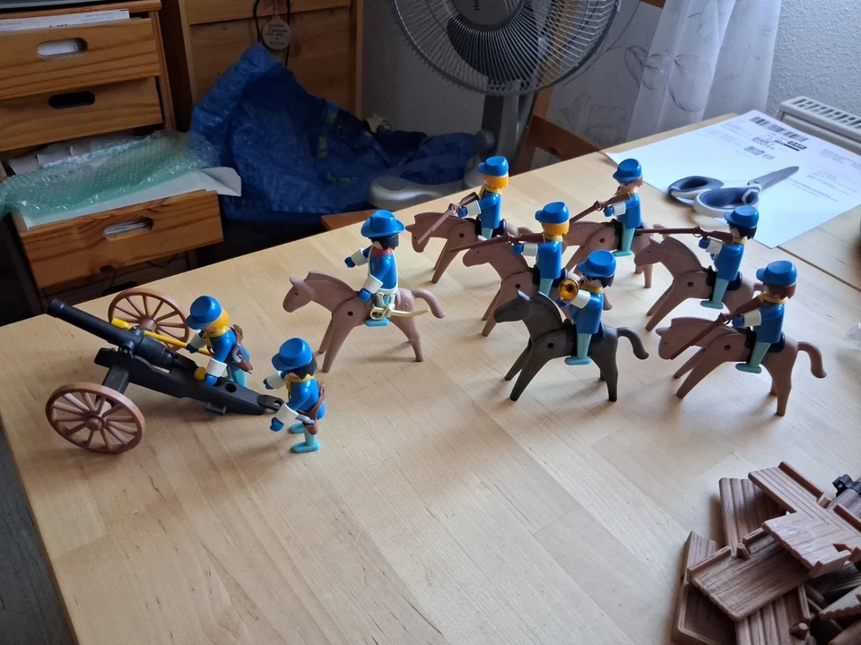 Playmobil Nordistes Cavalerie , Canon , Western Vintage - Photo 1/4