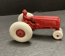 5" Arcade Toys Red Oliver 70 Tractor Red with Driver and White Balloon Tires