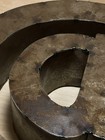 14 Inch rusty brown metal at-symbol sign decoration interior design wall VTG @ — photo 6