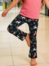 Unicorn Print Flare Leggings