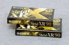 Sony Metal·XR 90 C-90 MTLXRC Type IV Metall Kassetten 2er-Pack versiegelt NEU