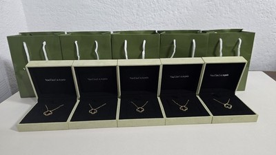 Van Cleef & Arpels Necklace Box VCA Original Travel Jewelry Case Empty Box Only