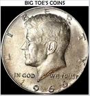 1966 KENNEDY HALF DOLLAR, 40 % SILVER, BEAUTIFUL RARE  COIN, FAST SHIPPING