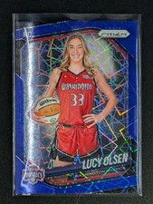 2025 PANINI WNBA PRIZM LUCY OLSEN ROOKIE BLUE VELOCITY #145 WASHINGTON MYSTICS