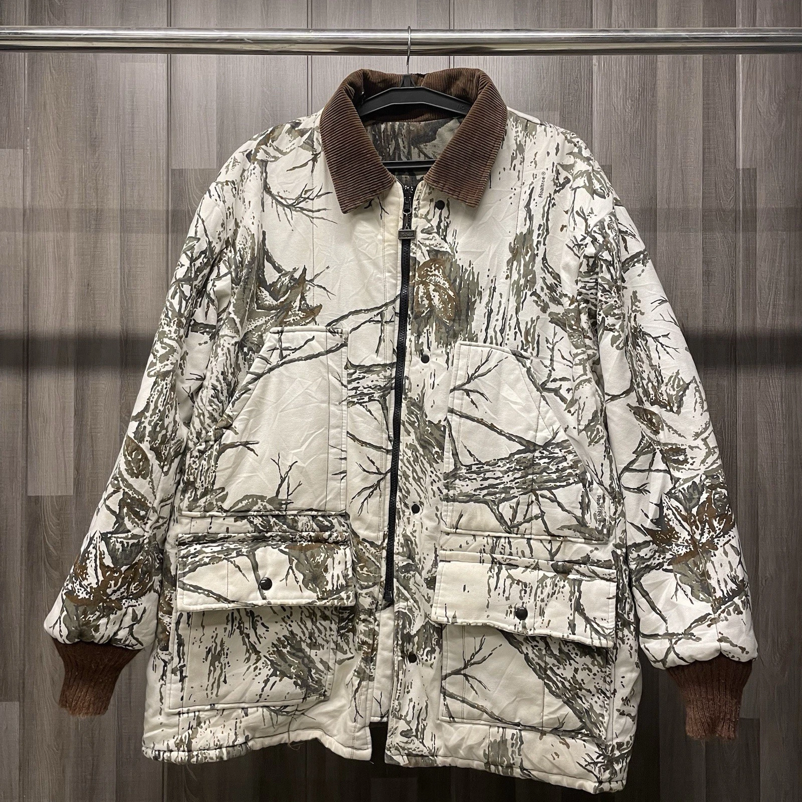 Vintage 90s Walls Reversible Snow Realtree Camo Jacket Mens XL Hunting Quilted
