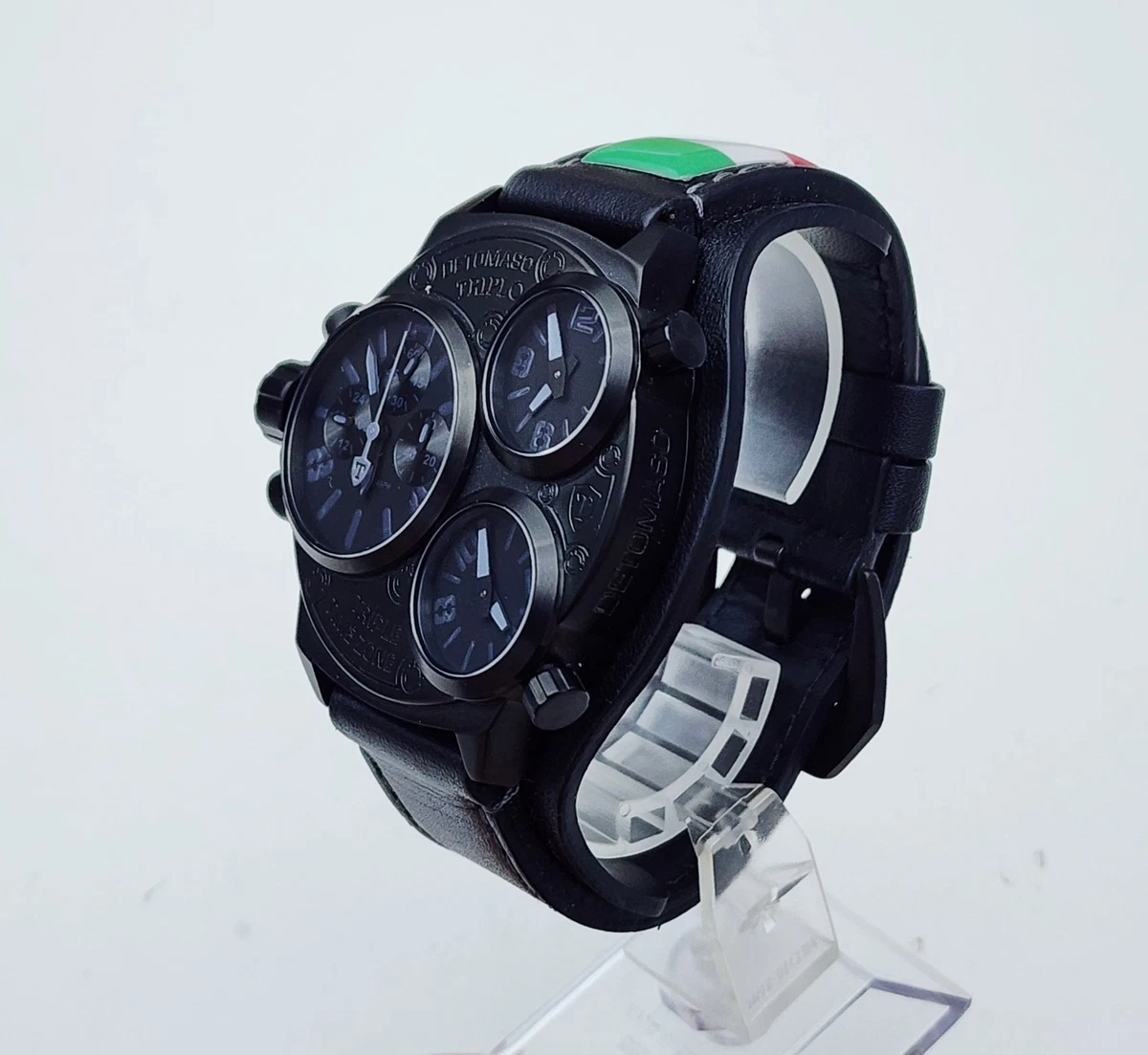 Orologio Uomo DeTomaso VOLTRE Chrono First Edition – Quadrante Verde 3D, Maglia Milanese, Edizione Limitata