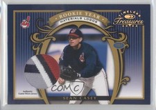 2003 Donruss Timeless Treasures Rookie Year Materials Logos 20/50 Sean Casey 1q2
