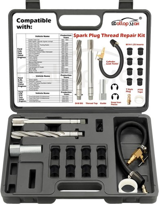 #ad 38900 Two Valve Triton Tool Kit Foolproof Repair System Spark Plug Thread Repair $127.99