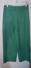 CIDER Green Wide Leg Pants NWT Size S High Waisted Pleated Front Trouser Emerald