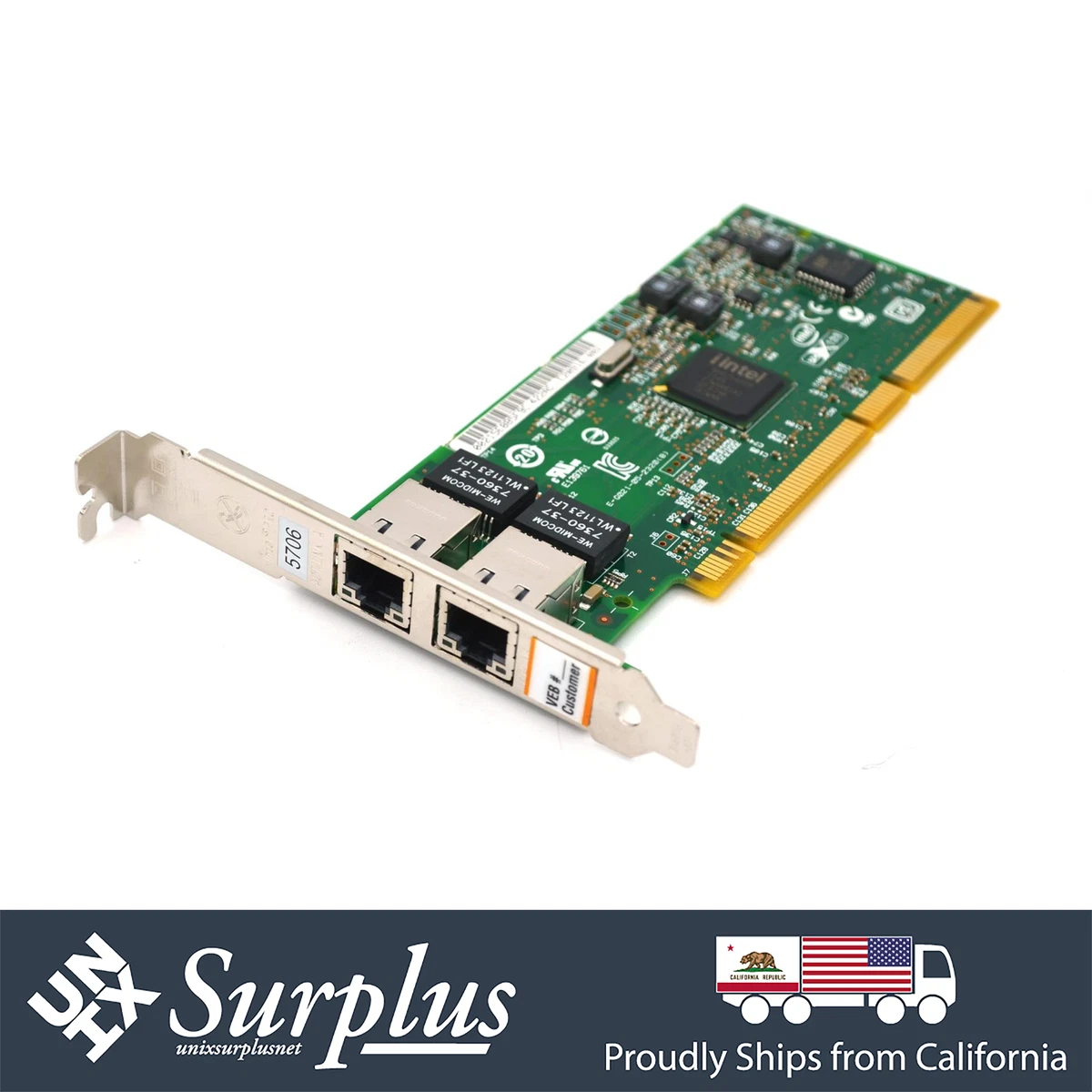 Placa De Rede Intel Pro 1000 Pt Quad Port Fru 39y6138 Ibm