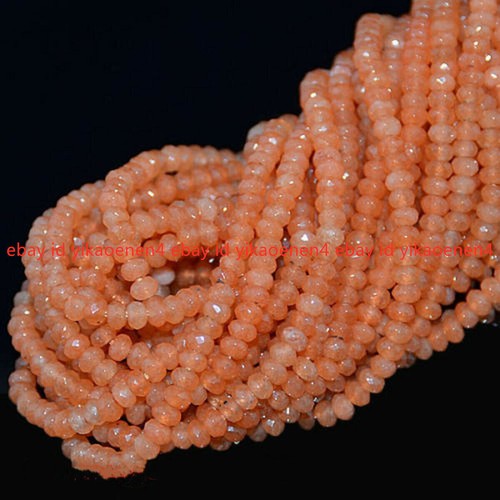 Wholesale 2x4mm Multi-color Faceted Natural Roundelle Gemstone Loose Beads 15" - Picture 24 of 33