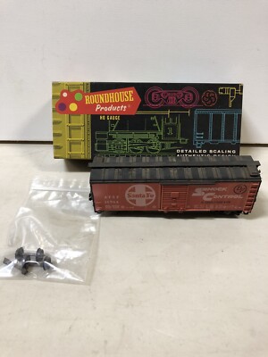 Round House MDC Santa Fe Shock Control 40' Steel Box Car # 16964