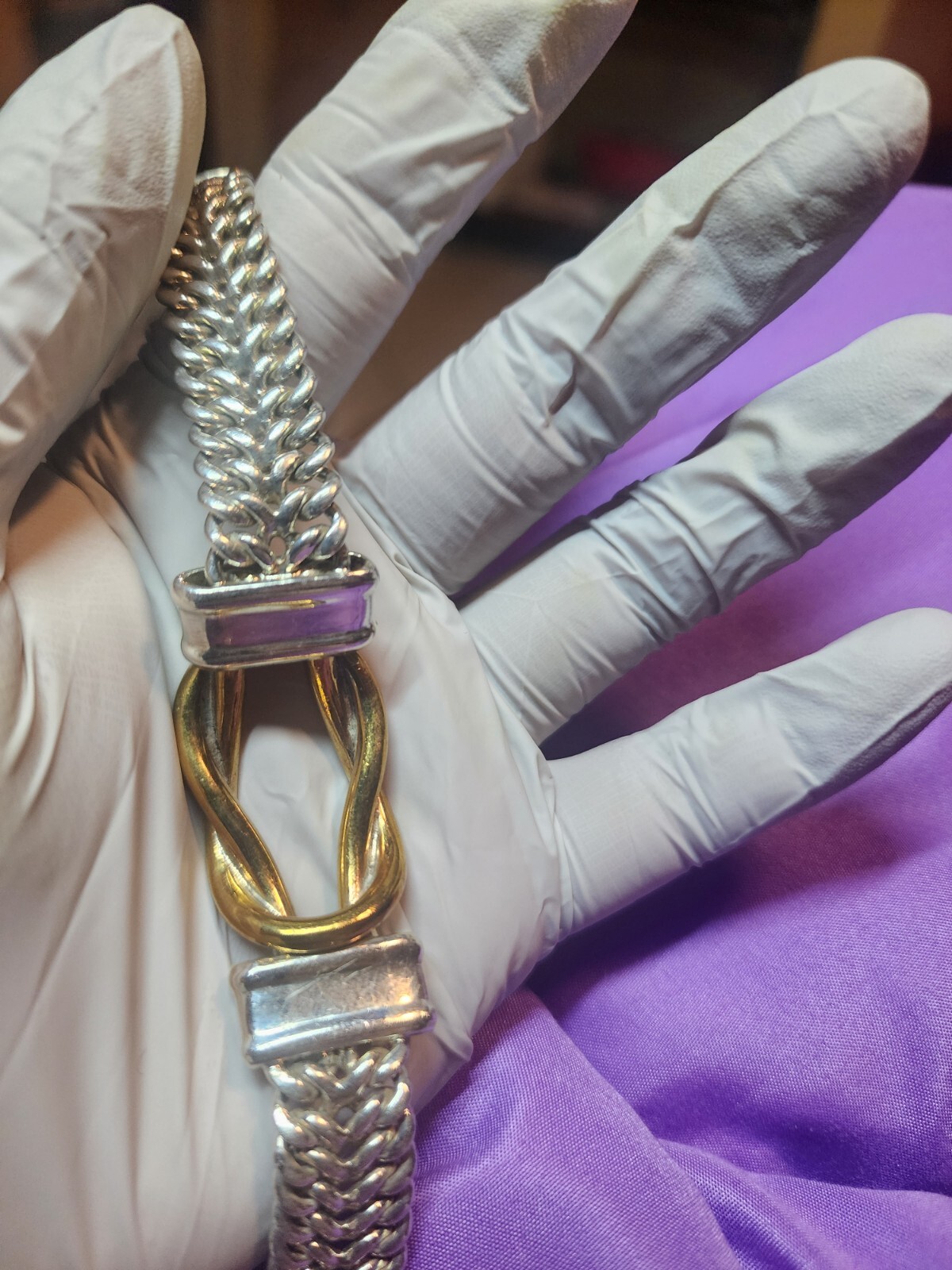 STERLING SILVER SOLID MESH BRACELET FROM MEXICO o… - image 16