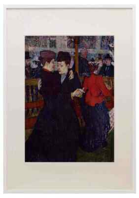 Toulouse Lautrec Henri De At The Moulin Rouge The Two Waltzers A3 A4 Framed Pri