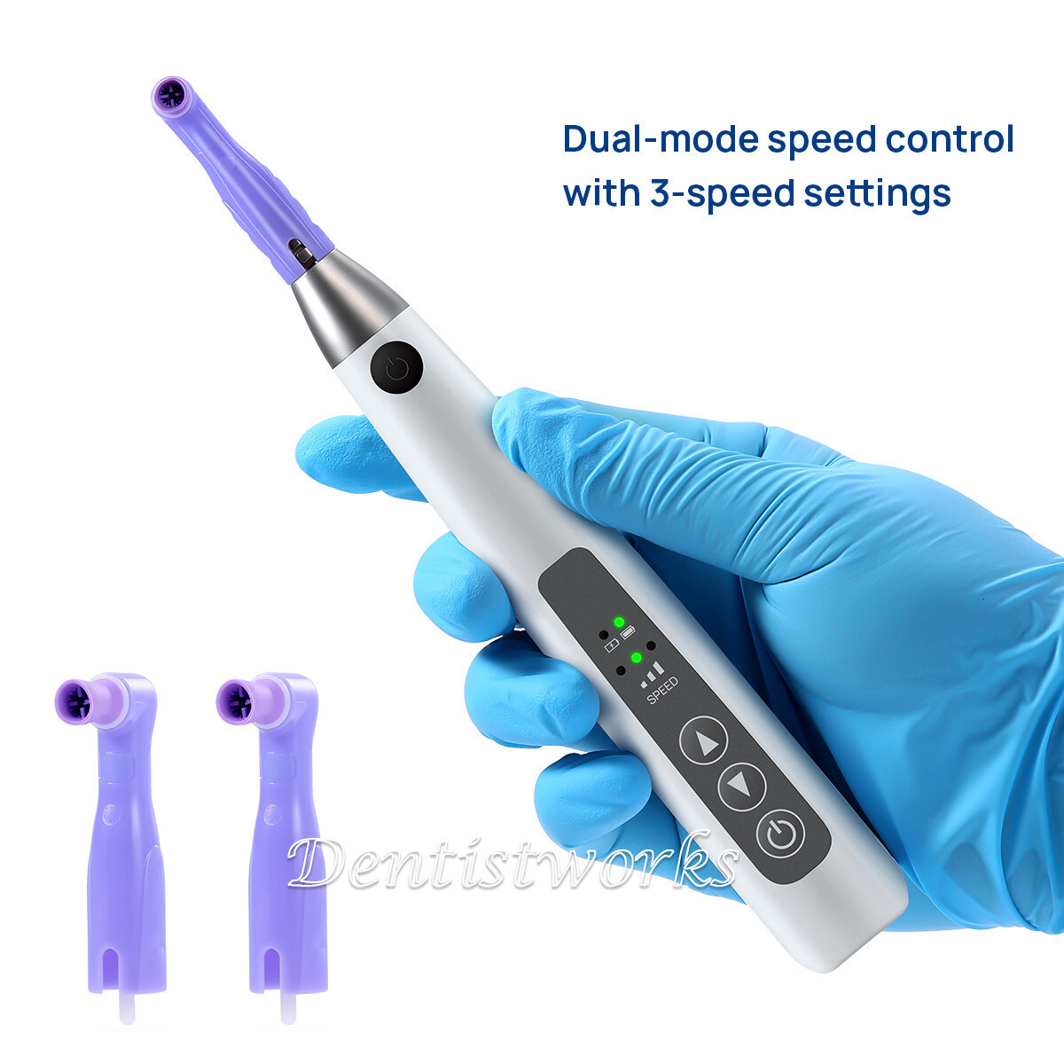 Dental Wireless Electric Hygiene Prophy Handpiece +2Pcs Universal