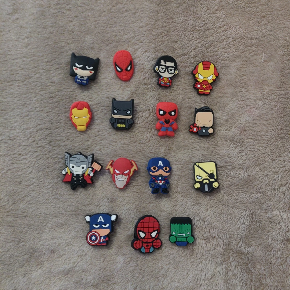 Spiderman Croc Charms, Superhero Croc Charms, Shoe Charms 