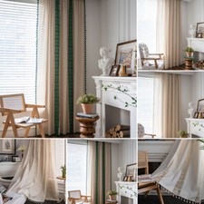 New Modern Tassel Curtain For Living Bedroom Window Kitchen Drape Panel Decor