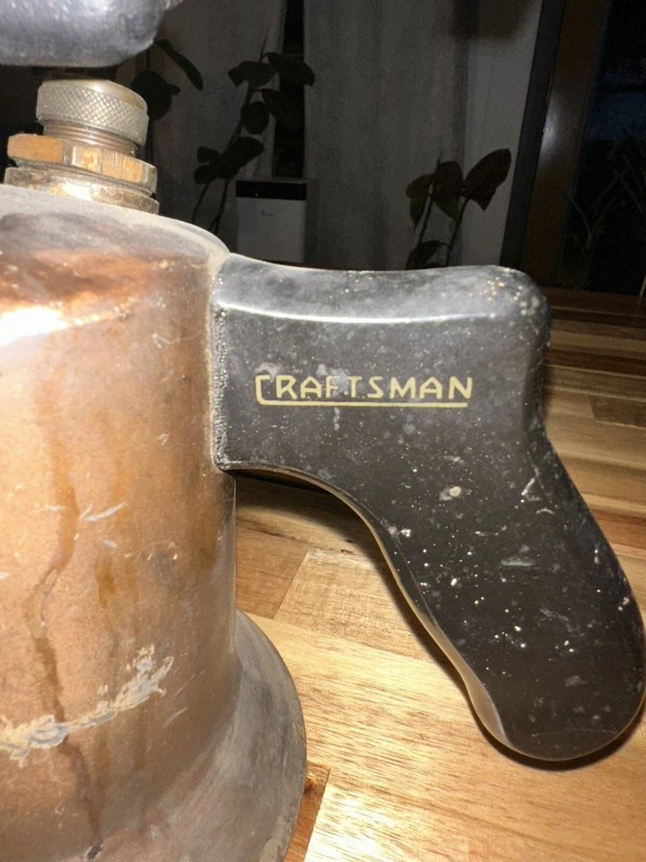 TOCHA DE SOPRO VINTAGE CRAFTSMAN ENCANADOR VAPOR ENCAIXE/SOLDA - LATÃO E AÇO - Imagem 3 de 4