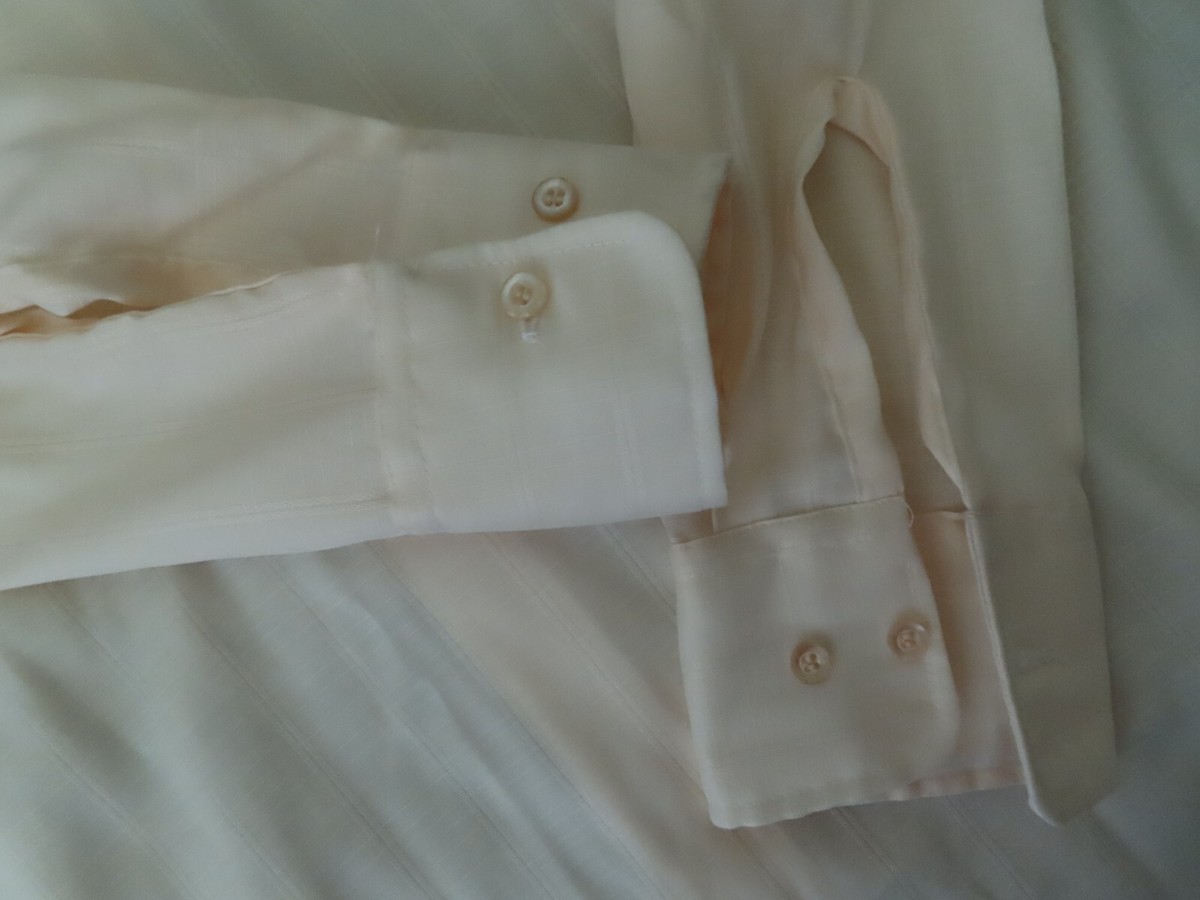 Vintage 60s 70s Montgomery Ward Button Shirt 15 1/2 32/33 Long