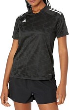Adidas Condivo Women s Size Small Soccer Jersey Black White Printed GJ6812 NWT