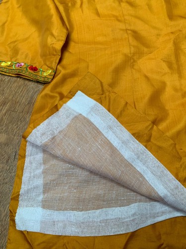 Gold Silk Indian style Shirt suitable for Boy/Girl - Picture 5 of 5