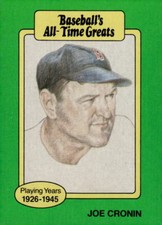 1987 Hygrade All-Time Greats #NNO Joe Cronin