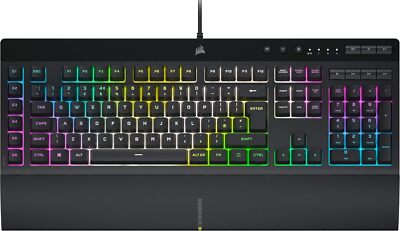 Corsair K55 RGB PRO XT Gaming Tastatur kabelgebunden QWERTY-Layout, Schwarz
