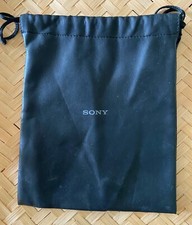 Sony Soft Protective Camera Lens Pouch Case Bag Travel Black Drawstring 9  X 7.5