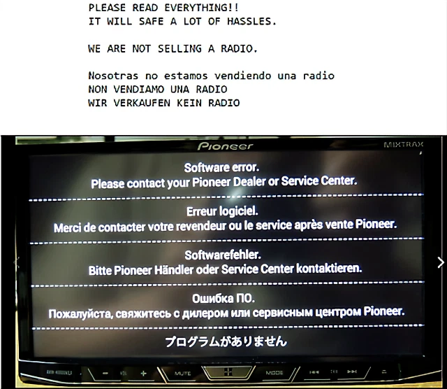 PIONEER AVH-4201NEX sd card. bootloop  & software error FIX.  - Image 2 of 4