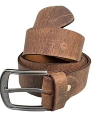Rough Caramel And Fawn Brown Coloured Leather Belt