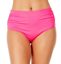Anne Cole High Waist Bikini Bottoms Pink Size XL