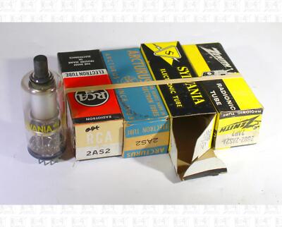 Assorted Brands 2AS2 Vacuum Tubes NOS Lot Of 4 +Box