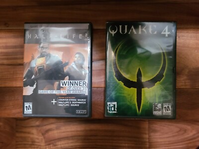 Quake 4 PC CD-ROM game for Windows Includes CD KEY / COMPLETE & Half-Life 2