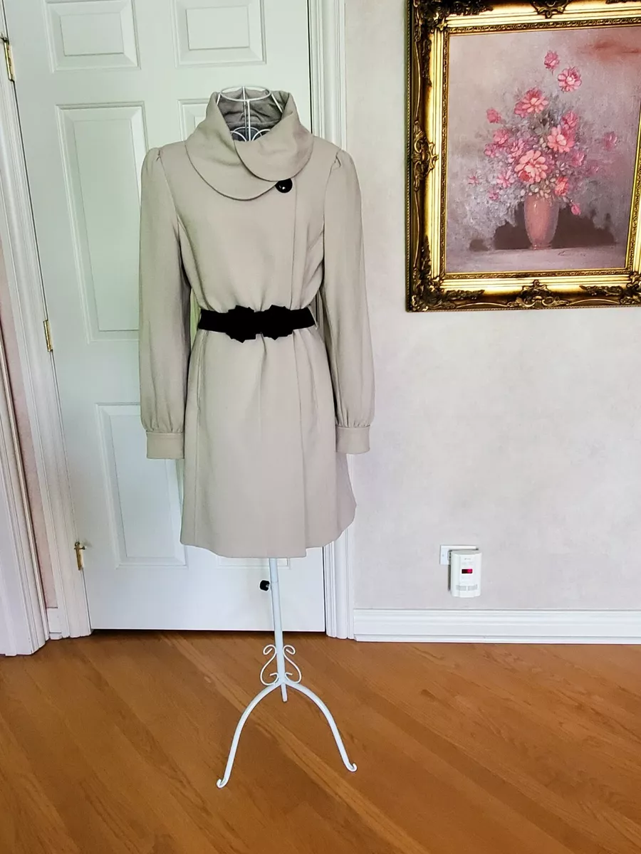 H&m black trench clearance coat