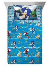 Sonic the Hedgehog "High Speed" Kids Microfiber Sheet Set-W5322574752