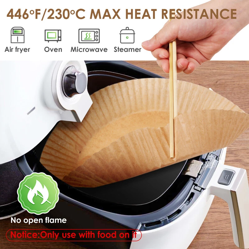 Air Fryer Liners 100 pcs Disposable Parchment Paper Liner Non Stick Food