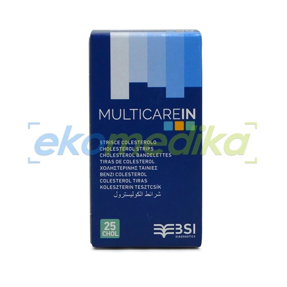 25 Strisce MULTICARE-IN Strisce Reattive per Elettrodi Trigliceridi - Immagine 3 di 3