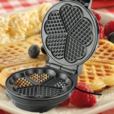 Macchina a piastra Waffle Wafer Waffel per 5 cialde belghe a scacchiera 1000 W