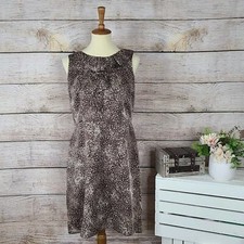 LOFT Sleeveless Sheath Dress with Ruffle Detail 12P