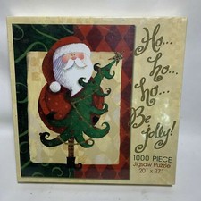NEW Santa Clause Ho Ho Ho Be Jolly 1000 Piece Jigsaw Puzzle 20"x27"