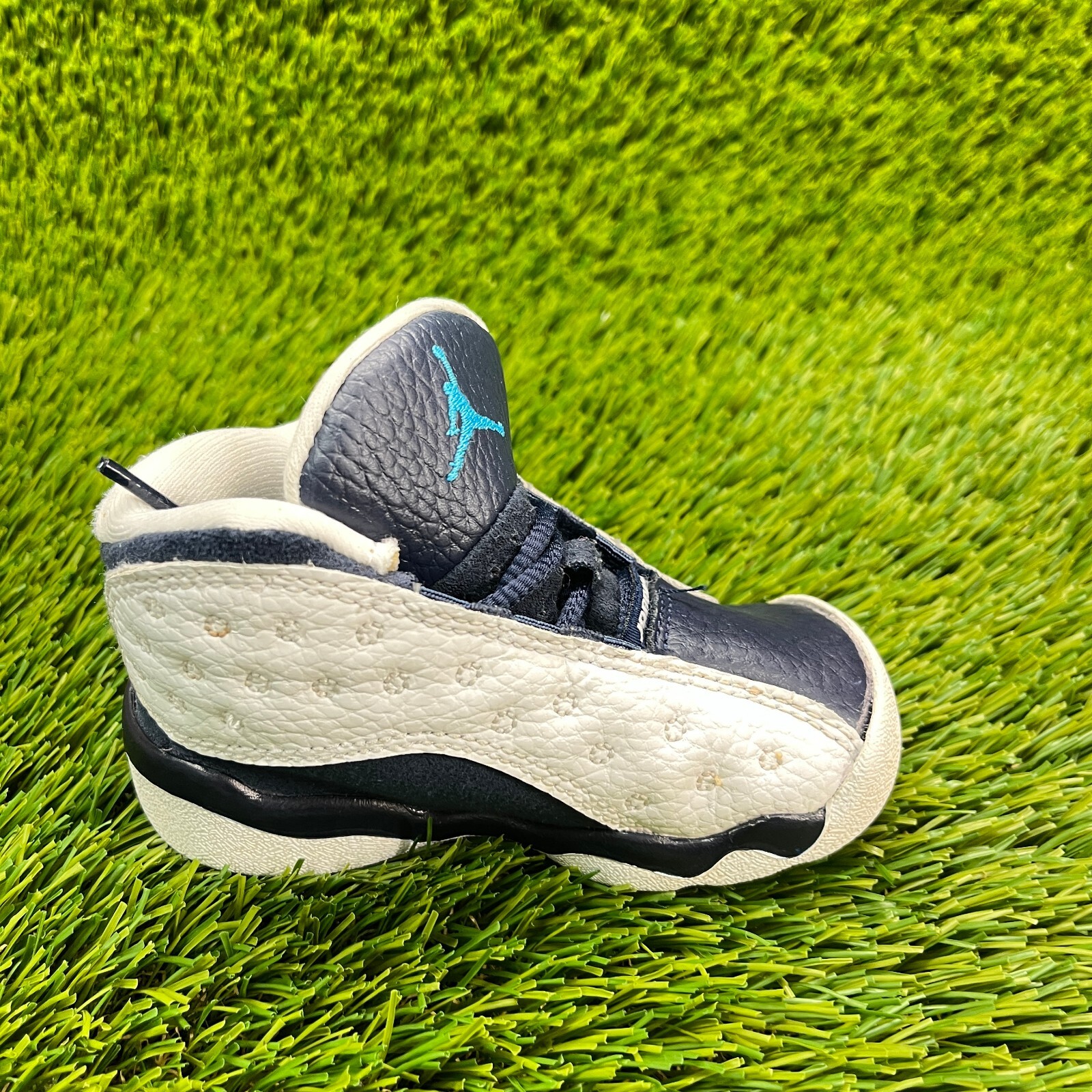 Nike Air Jordan 13 Retro Toddler Size 5C Blue White Athletic Shoes Sneakers thumbnail 4