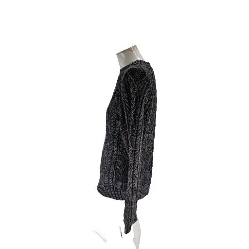 Rag & Bone Men's Sweater Small Dexter Organic Cotton Aran Knit Overdyed... - Image 4 of 4