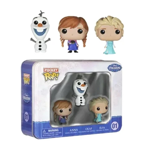 Funko Pocket Pop! Movies FROZEN Tin 3PK Elsa, Anna & Olaf #01 NEW SEALED