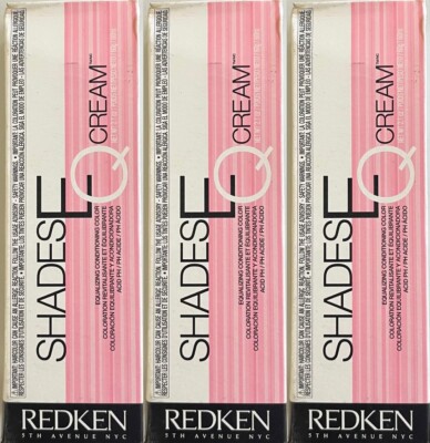 3 Redken SHADES EQ CREAM Conditioning Hair Color 05RV RED VIOLET 2.1 oz ea