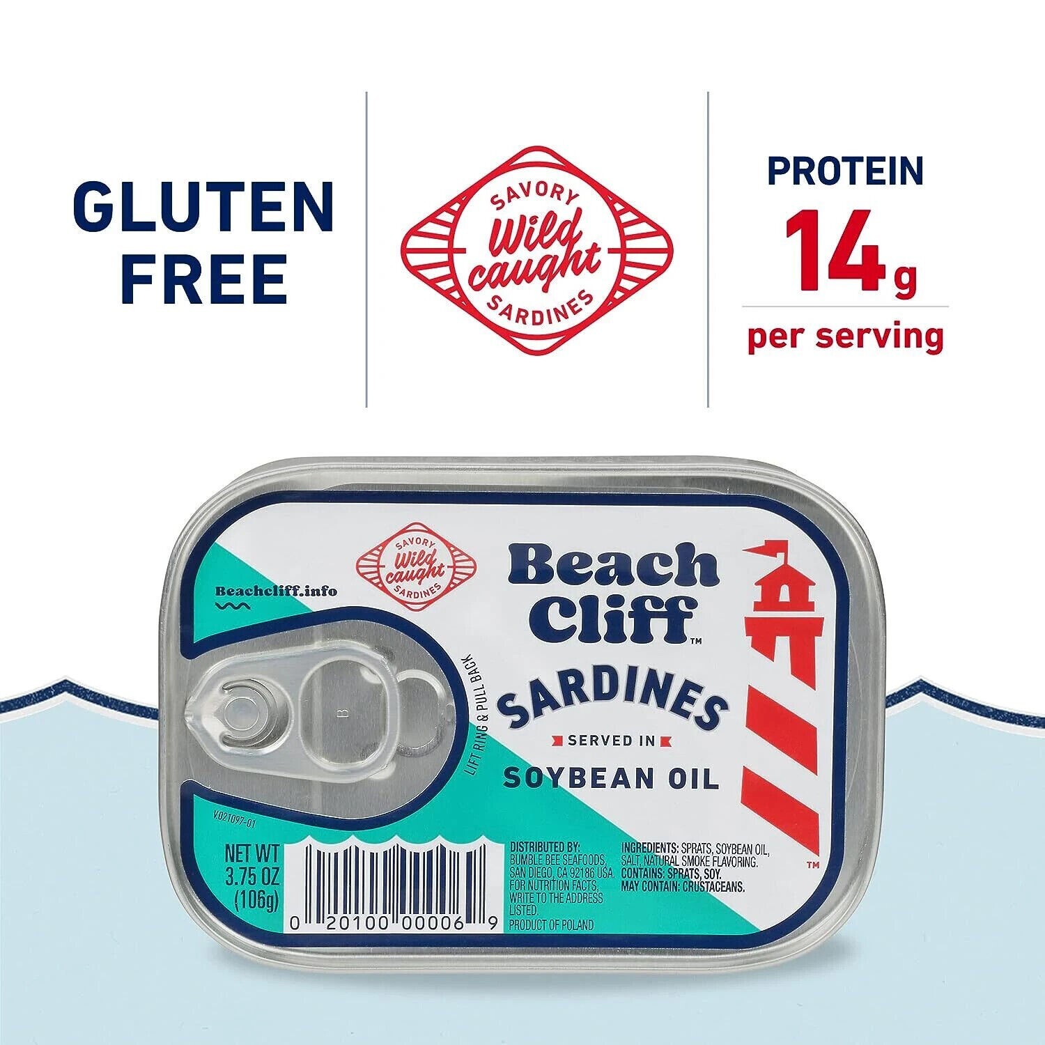 Beach Cliff Sardines in Soybean Oil {3.75 oz., 10 ct} eBay